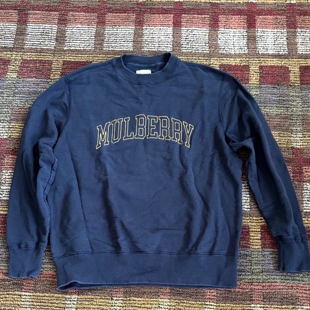 Aimè Leon Dore Mulberry Dark Blue Crewneck Sweatshirt. size medium gently worn
